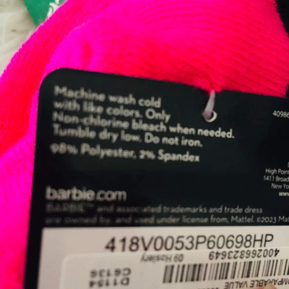 Barbie No Show 5 Pairs Pack